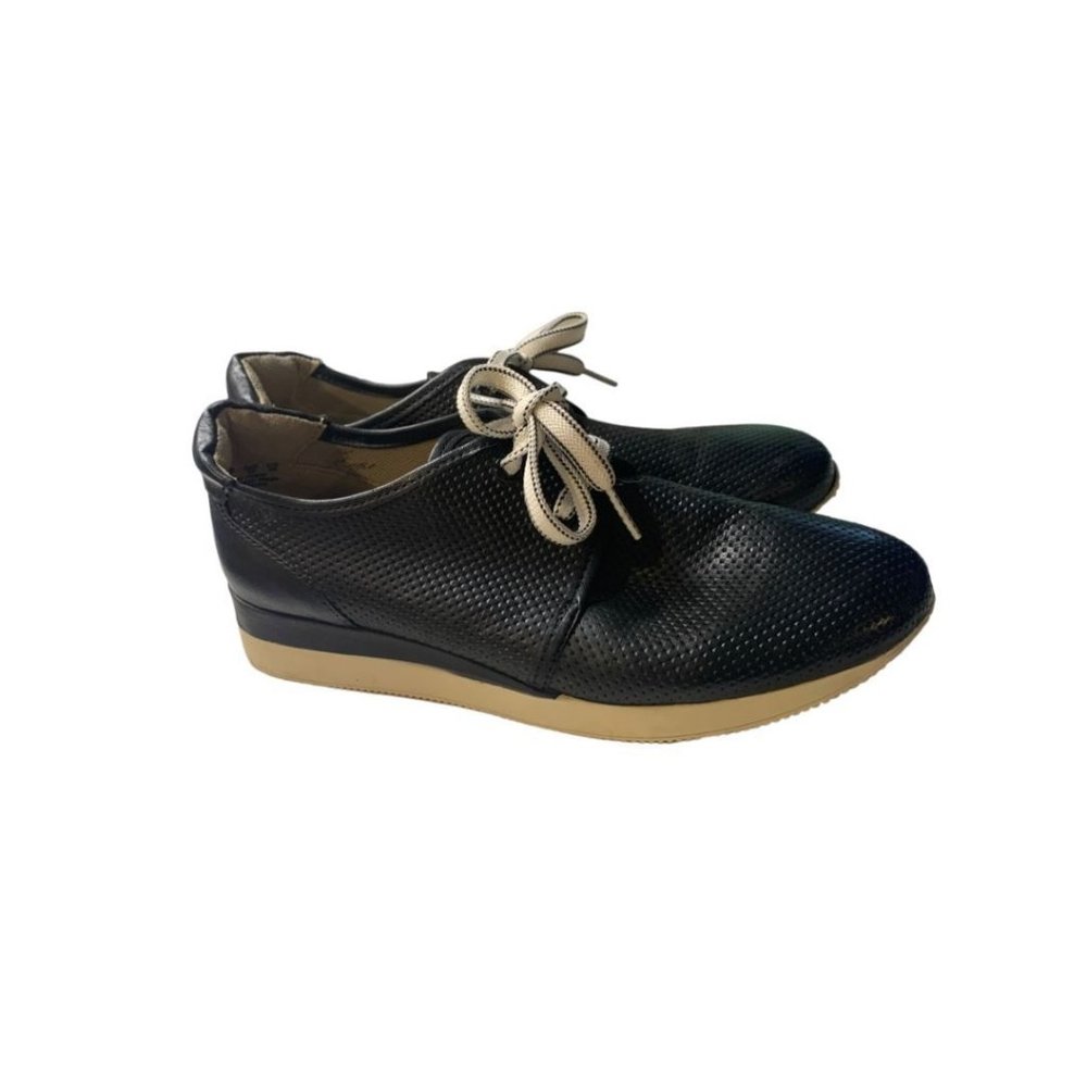 Size 9‎ Naturalizer Women's Black Leather Jaque Contour Shoe Sneaker